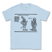Dusty Blue doctor faustus vintage illustration design Classic Tee - linhVisuals