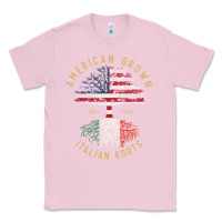Bubblegum Pink american grown italian roots italy flag vintage tree Classic Tee - linhVisuals
