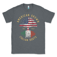 Charcoal Heather american grown italian roots italy flag vintage tree Classic Tee - linhVisuals