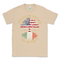 Mushroom american grown italian roots italy flag vintage tree Classic Tee - linhVisuals