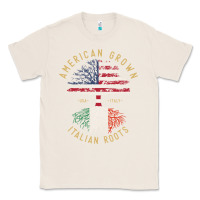 Natural american grown italian roots italy flag vintage tree Classic Tee - linhVisuals