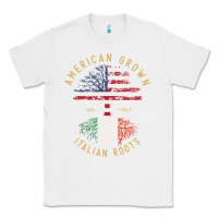 White american grown italian roots italy flag vintage tree Classic Tee - linhVisuals