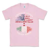 Bubblegum Pink american grown italian roots usa italy flag tree Classic Tee - linhVisuals
