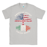 Moon Dust american grown italian roots usa italy flag tree Classic Tee - linhVisuals