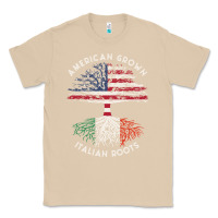 Mushroom american grown italian roots usa italy flag tree Classic Tee - linhVisuals