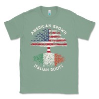 Sage american grown italian roots usa italy flag tree Classic Tee - linhVisuals
