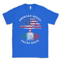 True Royal american grown italian roots usa italy flag tree Classic Tee - linhVisuals