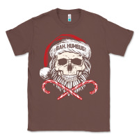 Chestnut bah humbug skull santa hat christmas funny quote Classic Tee - linhVisuals