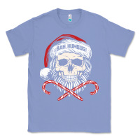 Colony Blue bah humbug skull santa hat christmas funny quote Classic Tee - linhVisuals