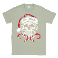 Matcha bah humbug skull santa hat christmas funny quote Classic Tee - linhVisuals