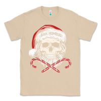 Mushroom bah humbug skull santa hat christmas funny quote Classic Tee - linhVisuals