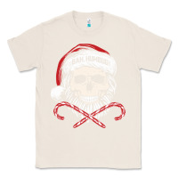 Natural bah humbug skull santa hat christmas funny quote Classic Tee - linhVisuals