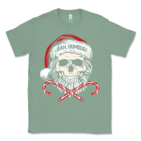 Sage bah humbug skull santa hat christmas funny quote Classic Tee - linhVisuals
