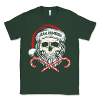 Sports Green bah humbug skull santa hat christmas funny quote Classic Tee - linhVisuals
