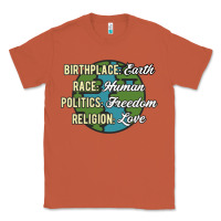Copper birthplace earth race human politics freedom religion love equality al Classic Tee - linhVisuals