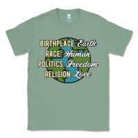 Sage birthplace earth race human politics freedom religion love equality al Classic Tee - linhVisuals