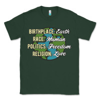 Sports Green birthplace earth race human politics freedom religion love equality al Classic Tee - linhVisuals