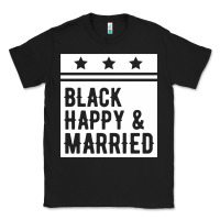 Black black happy & married funny wedding gifts Classic Tee - linhVisuals