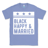 Colony Blue black happy & married funny wedding gifts Classic Tee - linhVisuals