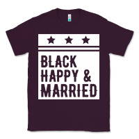 Plum black happy & married funny wedding gifts Classic Tee - linhVisuals
