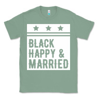 Sage black happy & married funny wedding gifts Classic Tee - linhVisuals