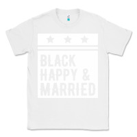 White black happy & married funny wedding gifts Classic Tee - linhVisuals