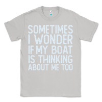 Moon Dust boating funny if my boat is thinking about me too funny pontoon boat l Classic Tee - linhVisuals