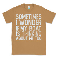 Toasted Coconut boating funny if my boat is thinking about me too funny pontoon boat l Classic Tee - linhVisuals