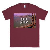 Burgundy f u l l h o u s e Classic Tee - linhVisuals