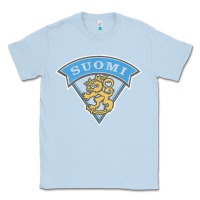 Dusty Blue faded style suomi finland lion design Classic Tee - linhVisuals