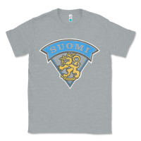 Heather Grey faded style suomi finland lion design Classic Tee - linhVisuals