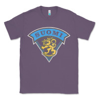 Lavender faded style suomi finland lion design Classic Tee - linhVisuals