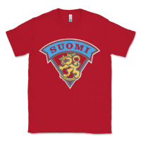 Red faded style suomi finland lion design Classic Tee - linhVisuals