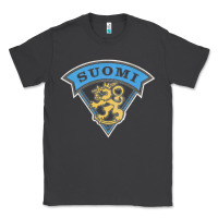 Smoke faded style suomi finland lion design Classic Tee - linhVisuals