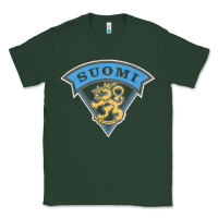 Sports Green faded style suomi finland lion design Classic Tee - linhVisuals