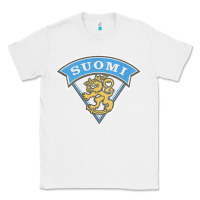 White faded style suomi finland lion design Classic Tee - linhVisuals