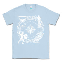 Dusty Blue the four stoic virtues   stoicism Classic Tee - linhVisuals