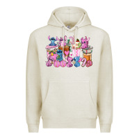 Oatmeal Heather stitch and lilo pink christmas coffee cups Premium Hoodie - AdoDesignShop