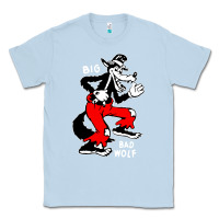 Dusty Blue big bad wolf Classic Tee - linhVisuals
