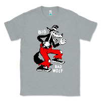 Heather Grey big bad wolf Classic Tee - linhVisuals