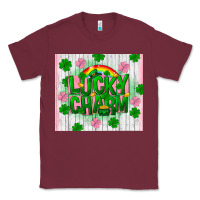 Burgundy lucky charm st patricks Classic Tee - FaDigitalArtStudio