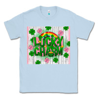 Dusty Blue lucky charm st patricks Classic Tee - FaDigitalArtStudio