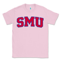 Bubblegum Pink The SMU Athletics wordmark Classic Tee - linhVisuals