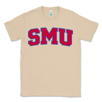 Mushroom The SMU Athletics wordmark Classic Tee - linhVisuals