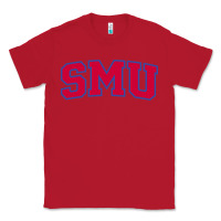 Red The SMU Athletics wordmark Classic Tee - linhVisuals