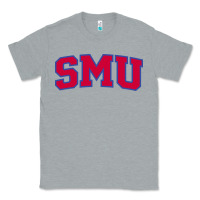 Heather Grey The SMU Athletics wordmark Classic Tee - linhVisuals