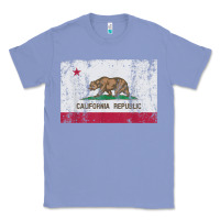 Colony Blue california flag womens mens heavy distressed vintage gift t shirt Classic Tee - linhVisuals