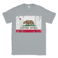 Heather Grey california flag womens mens heavy distressed vintage gift t shirt Classic Tee - linhVisuals