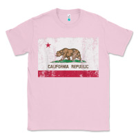 Bubblegum Pink california flag womens mens heavy distressed vintage gift t shirt Classic Tee - linhVisuals