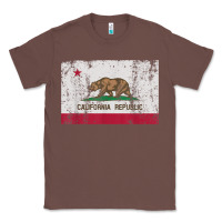 Chestnut california flag womens mens heavy distressed vintage gift t shirt Classic Tee - linhVisuals